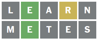 screenshot of a Wordle hint